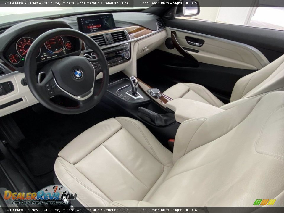 2019 BMW 4 Series 430i Coupe Mineral White Metallic / Venetian Beige Photo #16