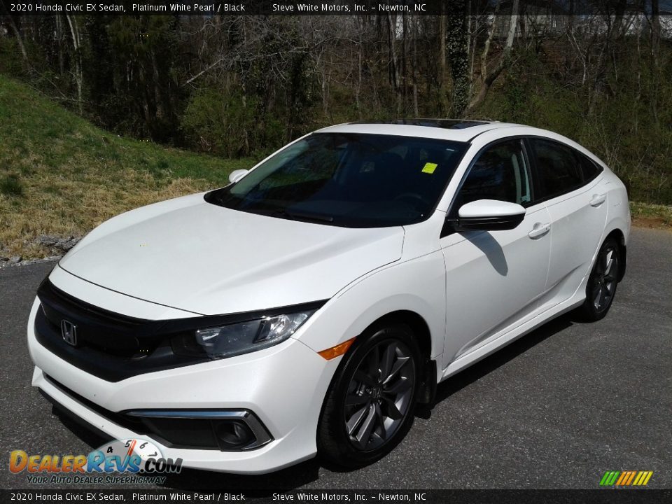 2020 Honda Civic EX Sedan Platinum White Pearl / Black Photo #3