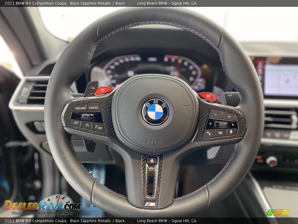 2021 BMW M4 Competition Coupe Steering Wheel Photo #14