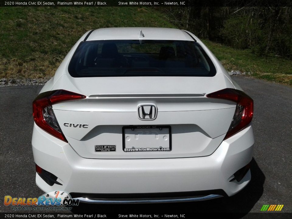2020 Honda Civic EX Sedan Platinum White Pearl / Black Photo #8