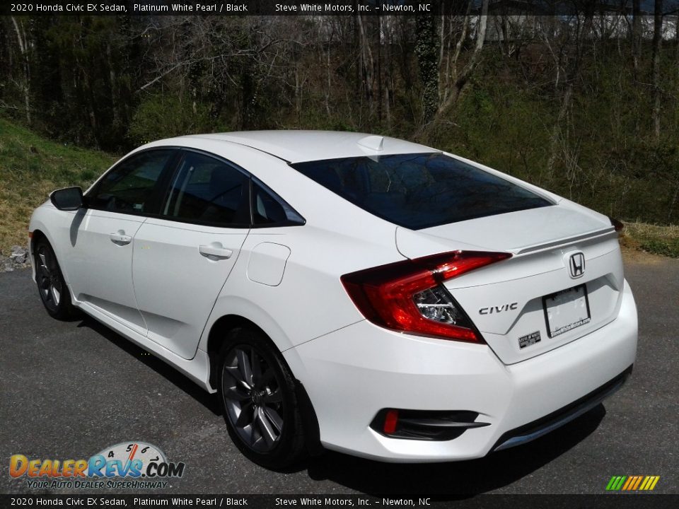 2020 Honda Civic EX Sedan Platinum White Pearl / Black Photo #9