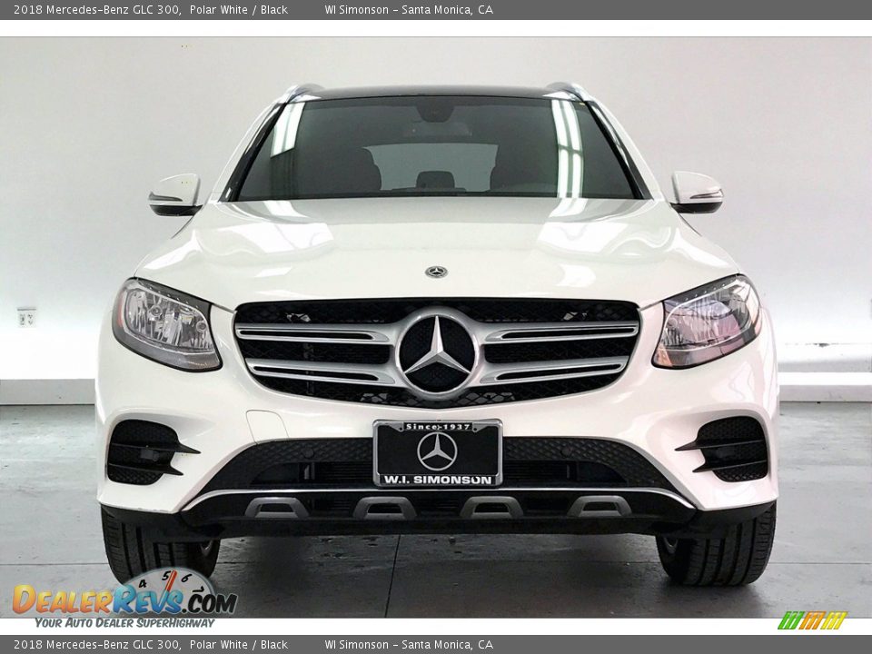 2018 Mercedes-Benz GLC 300 Polar White / Black Photo #2