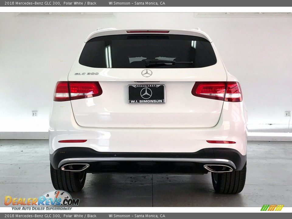 2018 Mercedes-Benz GLC 300 Polar White / Black Photo #3