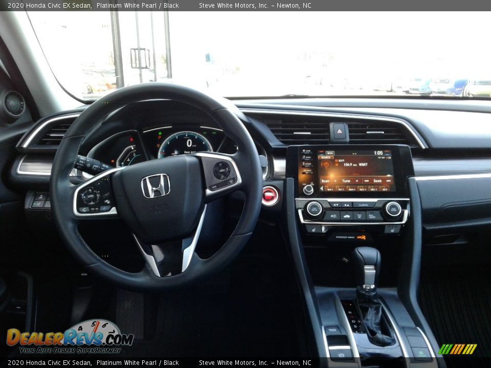 2020 Honda Civic EX Sedan Platinum White Pearl / Black Photo #17