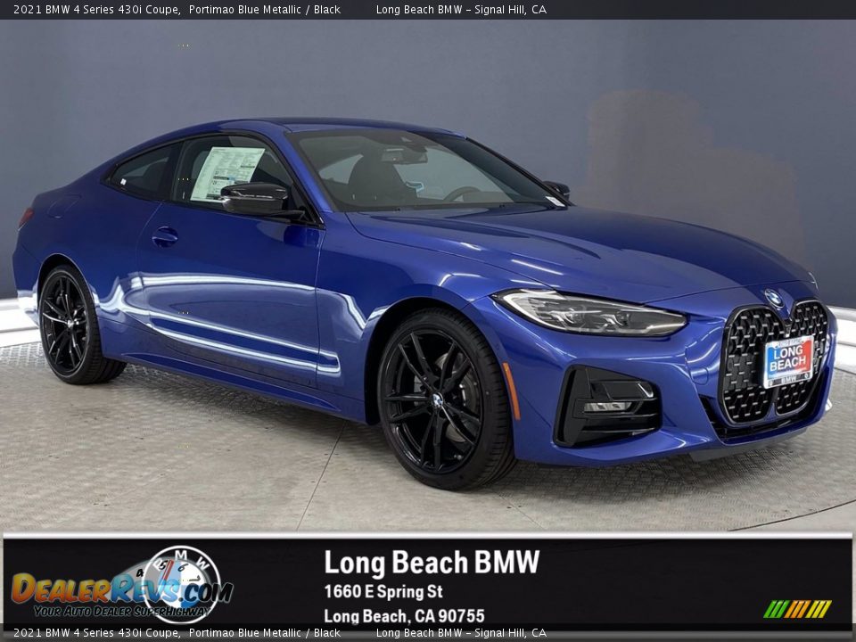 2021 BMW 4 Series 430i Coupe Portimao Blue Metallic / Black Photo #1