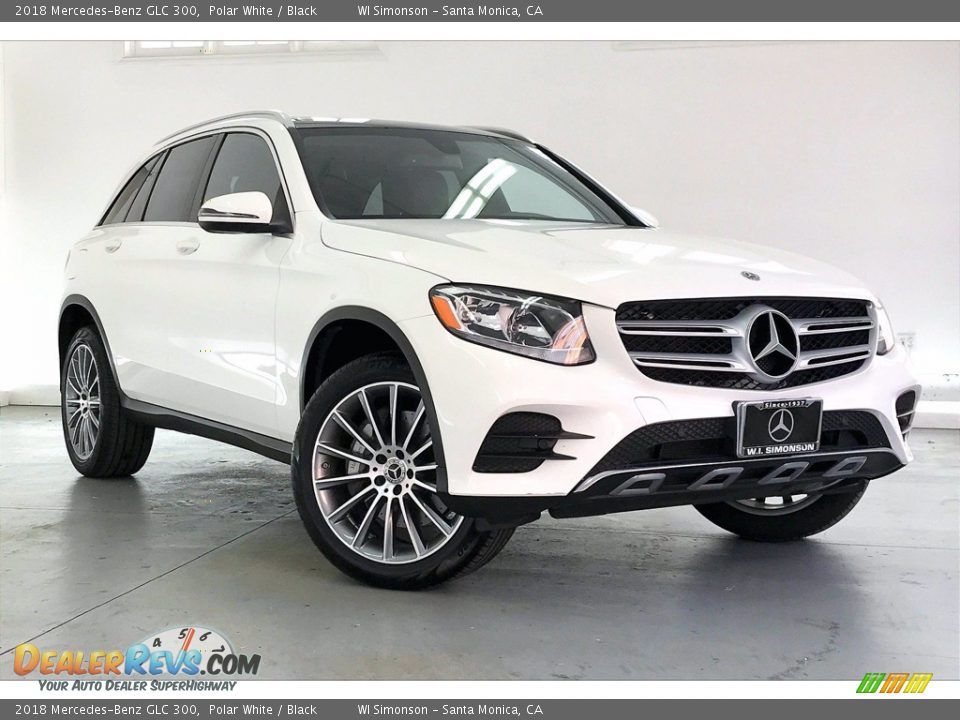 2018 Mercedes-Benz GLC 300 Polar White / Black Photo #34