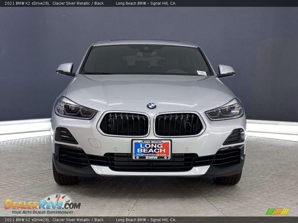 2021 BMW X2 sDrive28i Glacier Silver Metallic / Black Photo #2