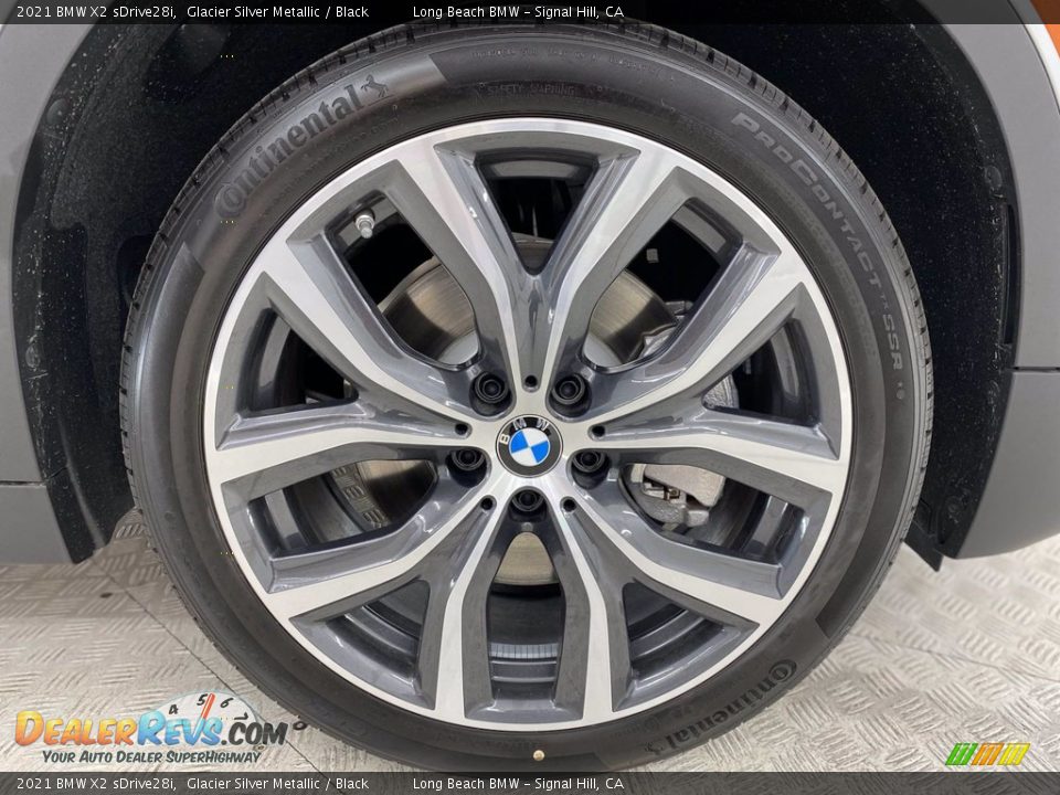 2021 BMW X2 sDrive28i Glacier Silver Metallic / Black Photo #3
