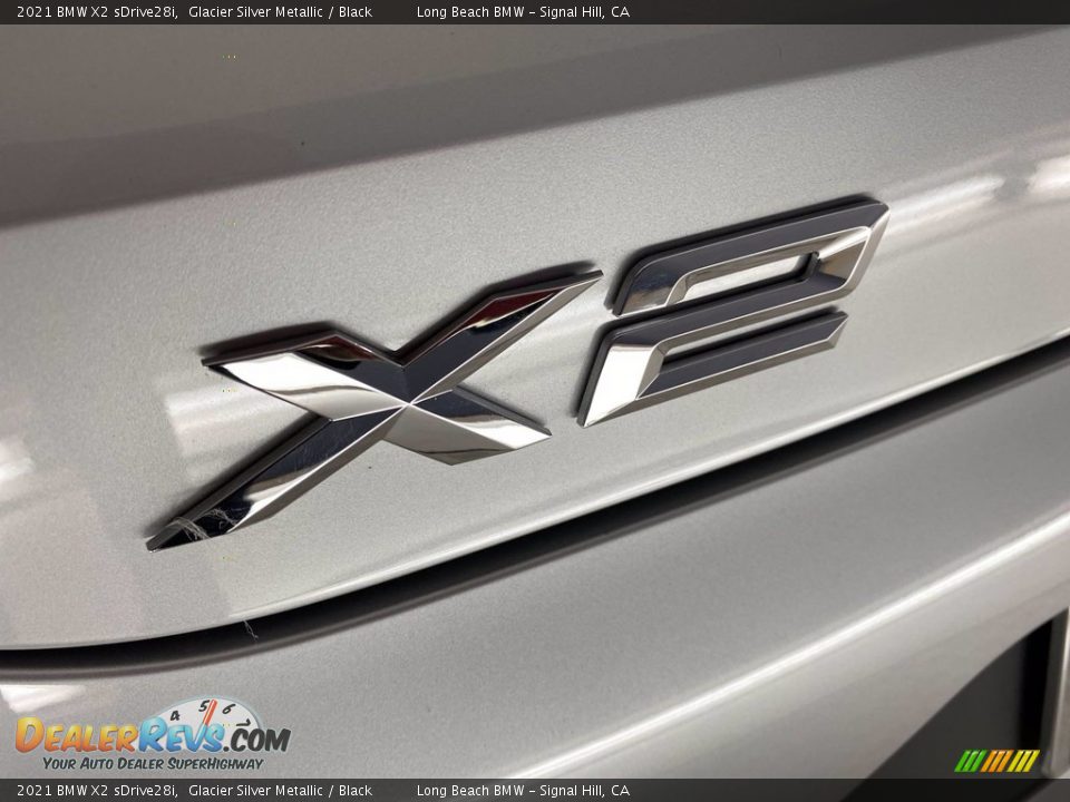 2021 BMW X2 sDrive28i Glacier Silver Metallic / Black Photo #8