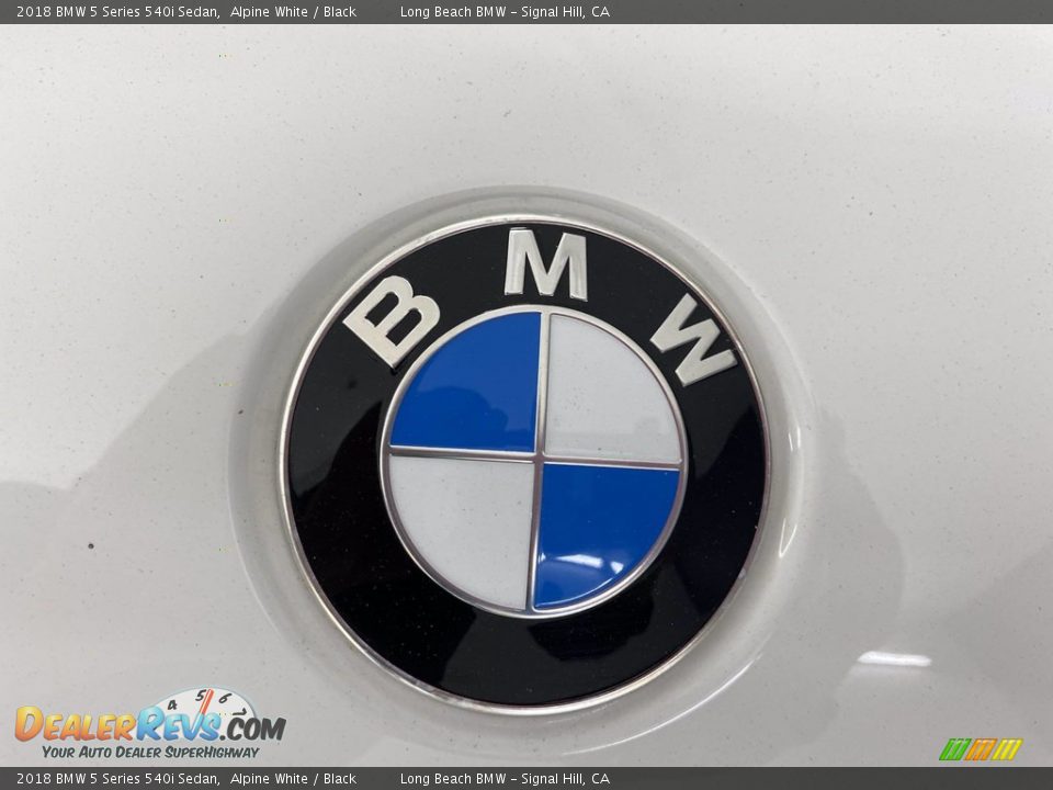 2018 BMW 5 Series 540i Sedan Alpine White / Black Photo #8