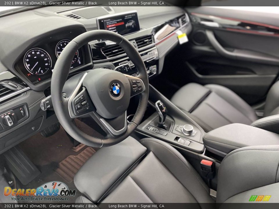 2021 BMW X2 sDrive28i Glacier Silver Metallic / Black Photo #12