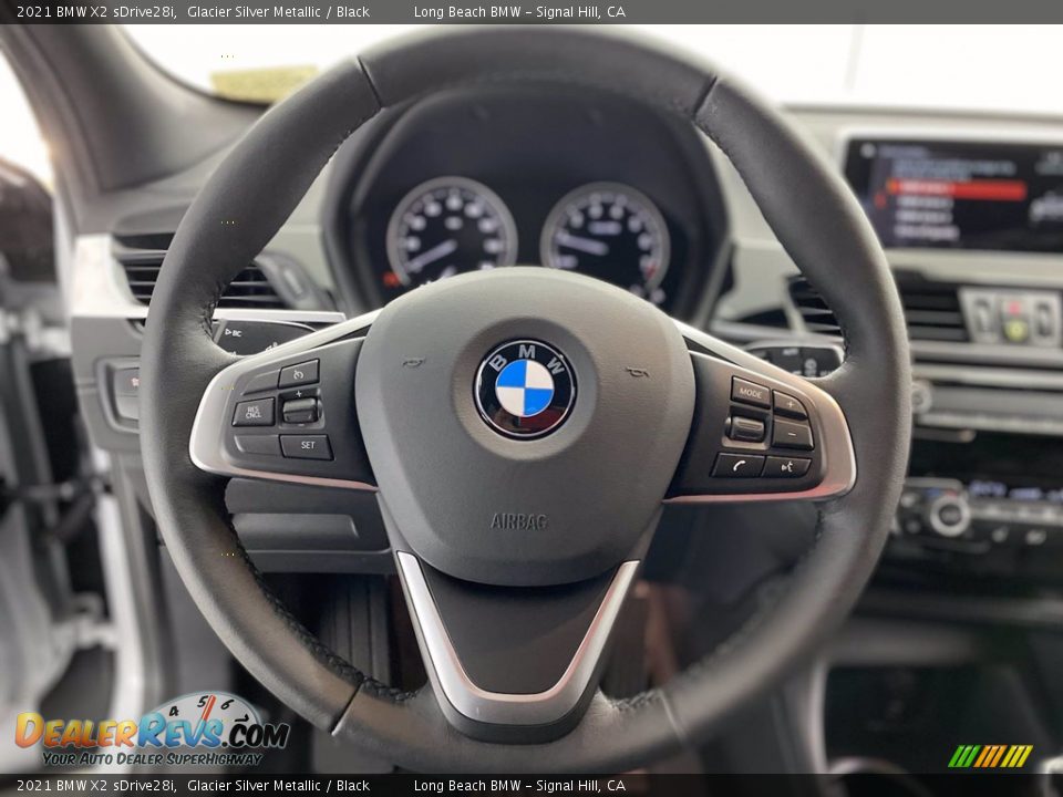 2021 BMW X2 sDrive28i Glacier Silver Metallic / Black Photo #14