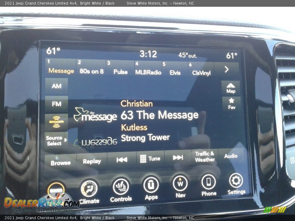 2021 Jeep Grand Cherokee Limited 4x4 Bright White / Black Photo #23