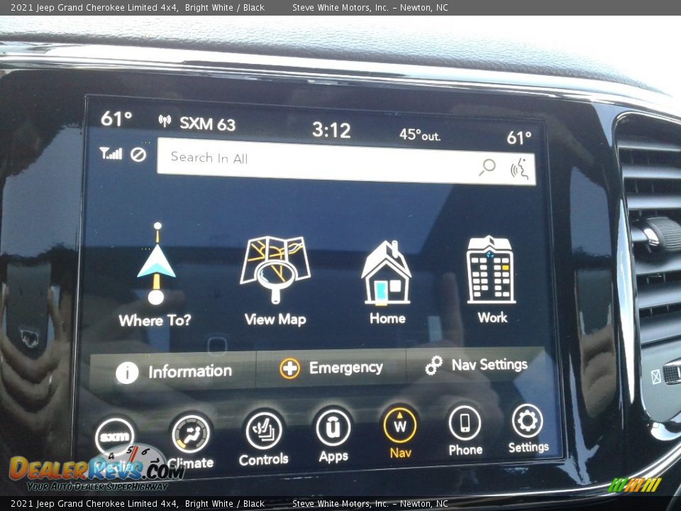 2021 Jeep Grand Cherokee Limited 4x4 Bright White / Black Photo #24