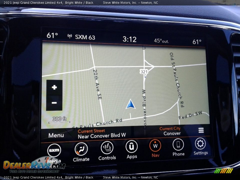 2021 Jeep Grand Cherokee Limited 4x4 Bright White / Black Photo #25