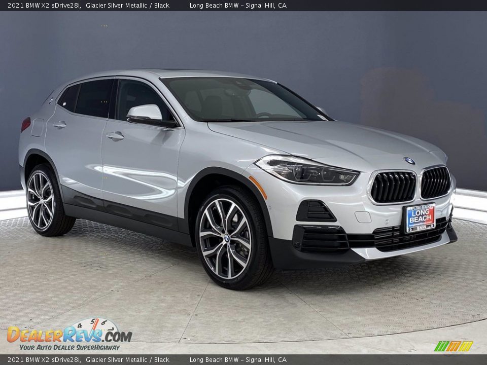 2021 BMW X2 sDrive28i Glacier Silver Metallic / Black Photo #27