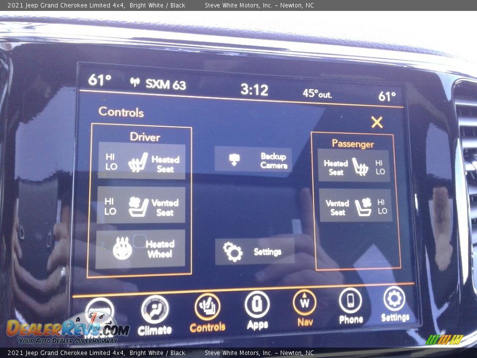 2021 Jeep Grand Cherokee Limited 4x4 Bright White / Black Photo #26