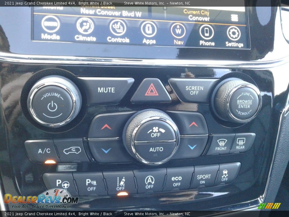 2021 Jeep Grand Cherokee Limited 4x4 Bright White / Black Photo #28