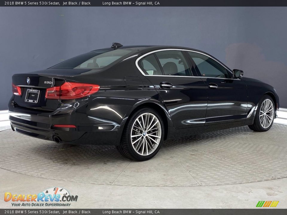 2018 BMW 5 Series 530i Sedan Jet Black / Black Photo #5