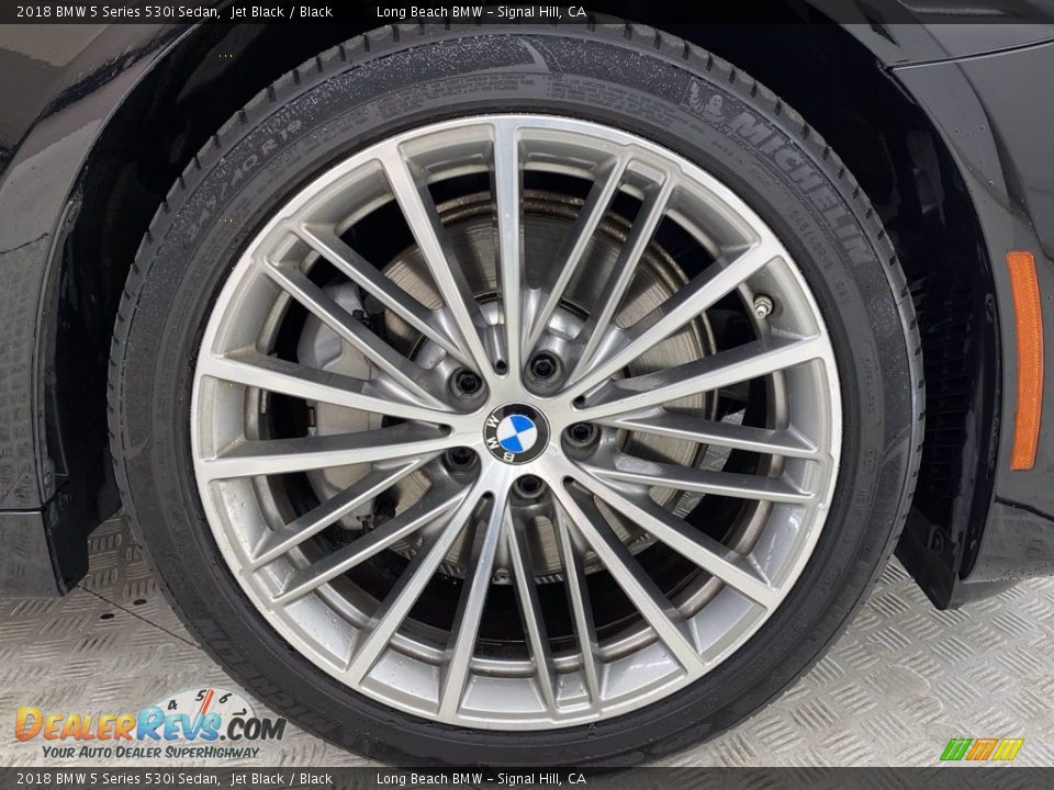 2018 BMW 5 Series 530i Sedan Jet Black / Black Photo #6