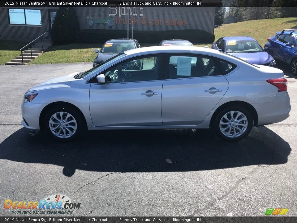 2019 Nissan Sentra SV Brilliant Silver Metallic / Charcoal Photo #1