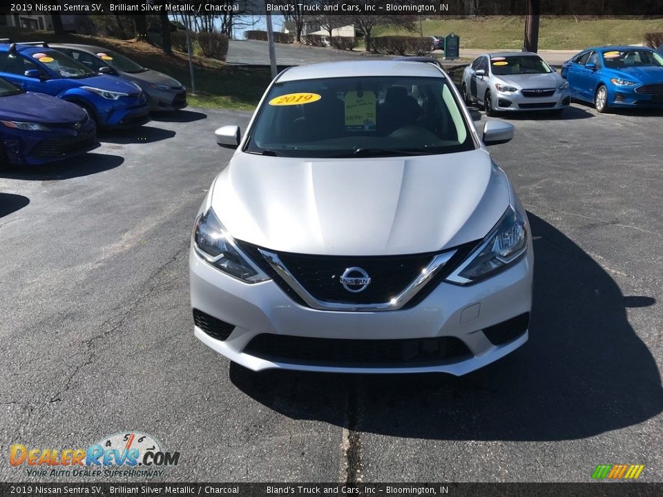 2019 Nissan Sentra SV Brilliant Silver Metallic / Charcoal Photo #3