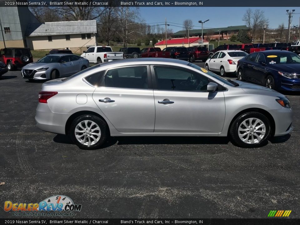 2019 Nissan Sentra SV Brilliant Silver Metallic / Charcoal Photo #5