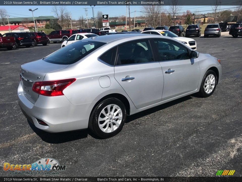 2019 Nissan Sentra SV Brilliant Silver Metallic / Charcoal Photo #6