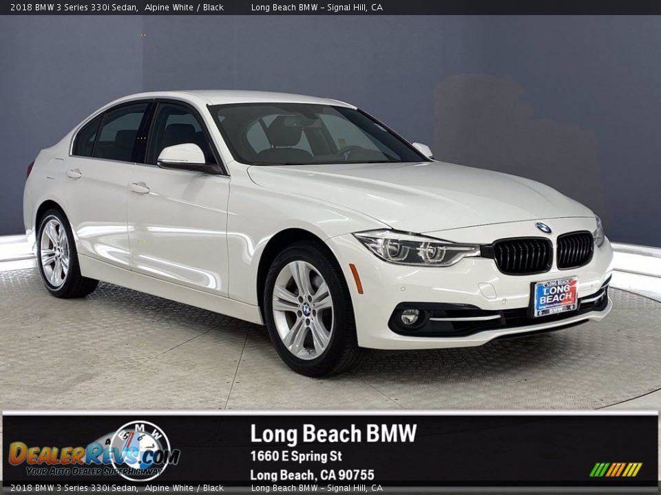 2018 BMW 3 Series 330i Sedan Alpine White / Black Photo #1