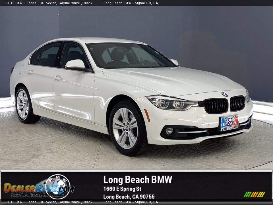 2018 BMW 3 Series 330i Sedan Alpine White / Black Photo #1