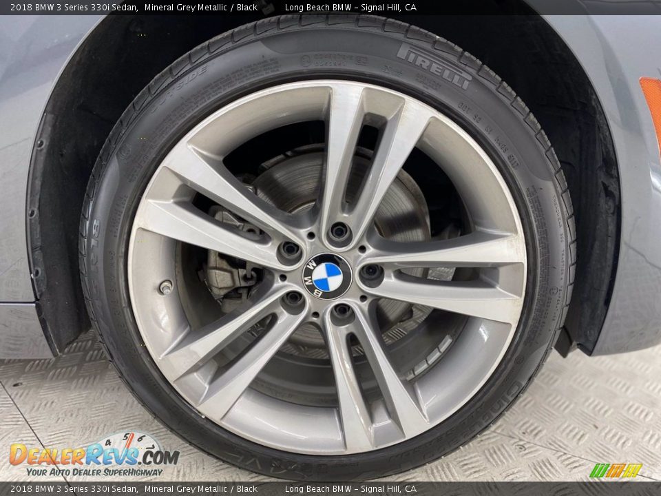 2018 BMW 3 Series 330i Sedan Mineral Grey Metallic / Black Photo #6