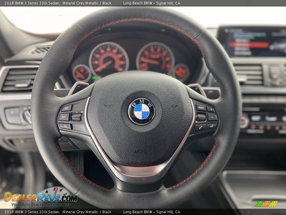 2018 BMW 3 Series 330i Sedan Mineral Grey Metallic / Black Photo #18