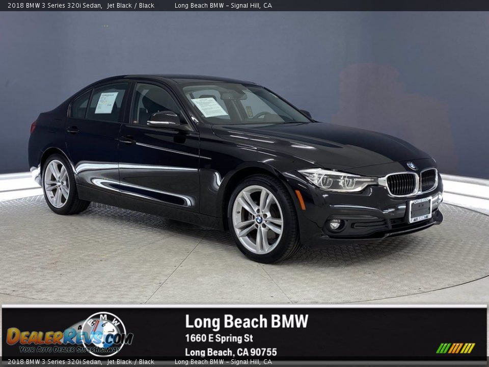 2018 BMW 3 Series 320i Sedan Jet Black / Black Photo #1