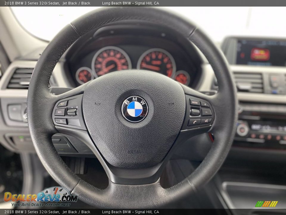 2018 BMW 3 Series 320i Sedan Jet Black / Black Photo #18