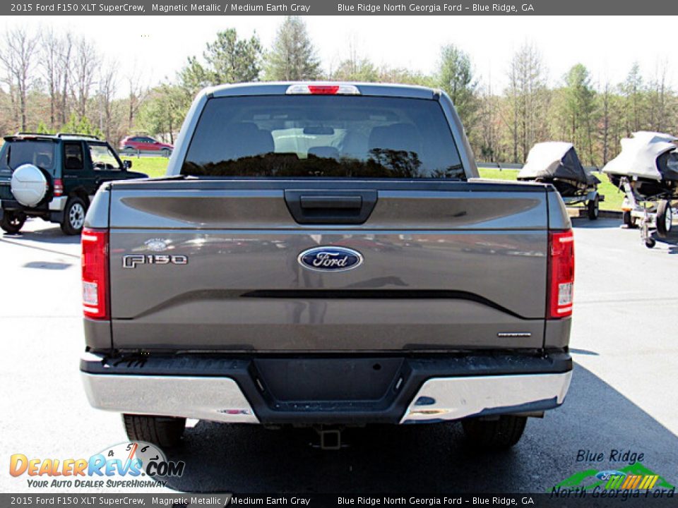 2015 Ford F150 XLT SuperCrew Magnetic Metallic / Medium Earth Gray Photo #4