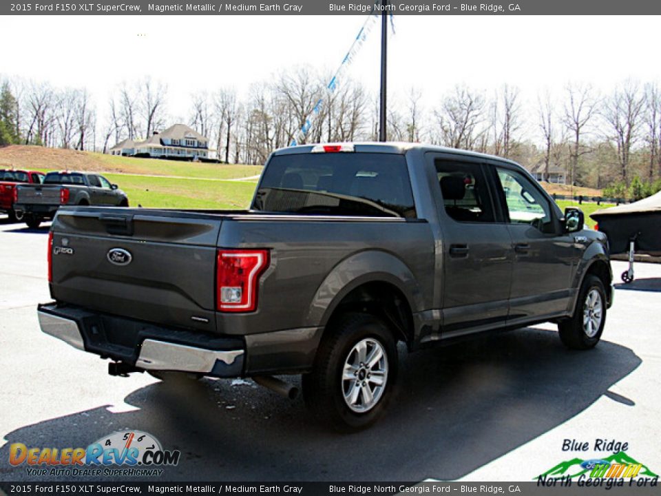 2015 Ford F150 XLT SuperCrew Magnetic Metallic / Medium Earth Gray Photo #5