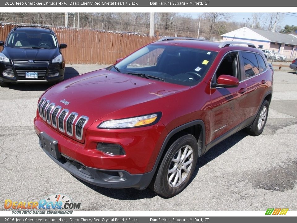 2016 Jeep Cherokee Latitude 4x4 Deep Cherry Red Crystal Pearl / Black Photo #1