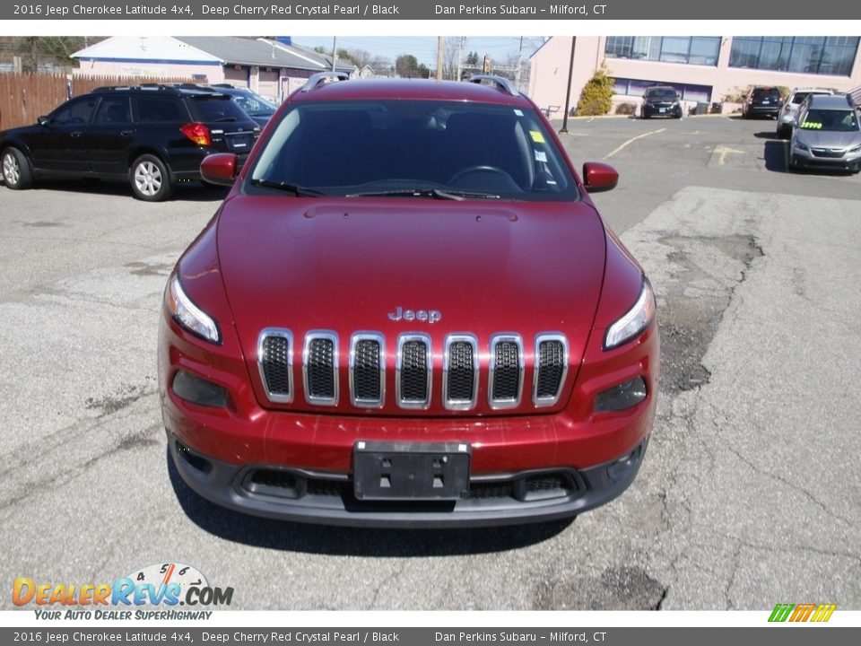 2016 Jeep Cherokee Latitude 4x4 Deep Cherry Red Crystal Pearl / Black Photo #2