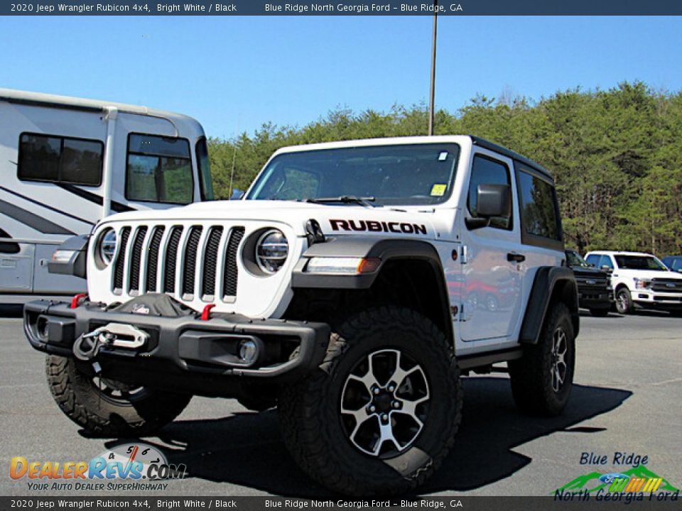 2020 Jeep Wrangler Rubicon 4x4 Bright White / Black Photo #1