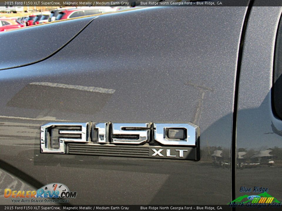 2015 Ford F150 XLT SuperCrew Magnetic Metallic / Medium Earth Gray Photo #29