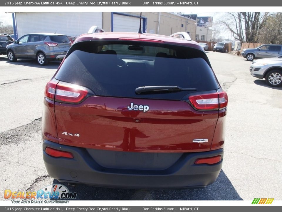 2016 Jeep Cherokee Latitude 4x4 Deep Cherry Red Crystal Pearl / Black Photo #6