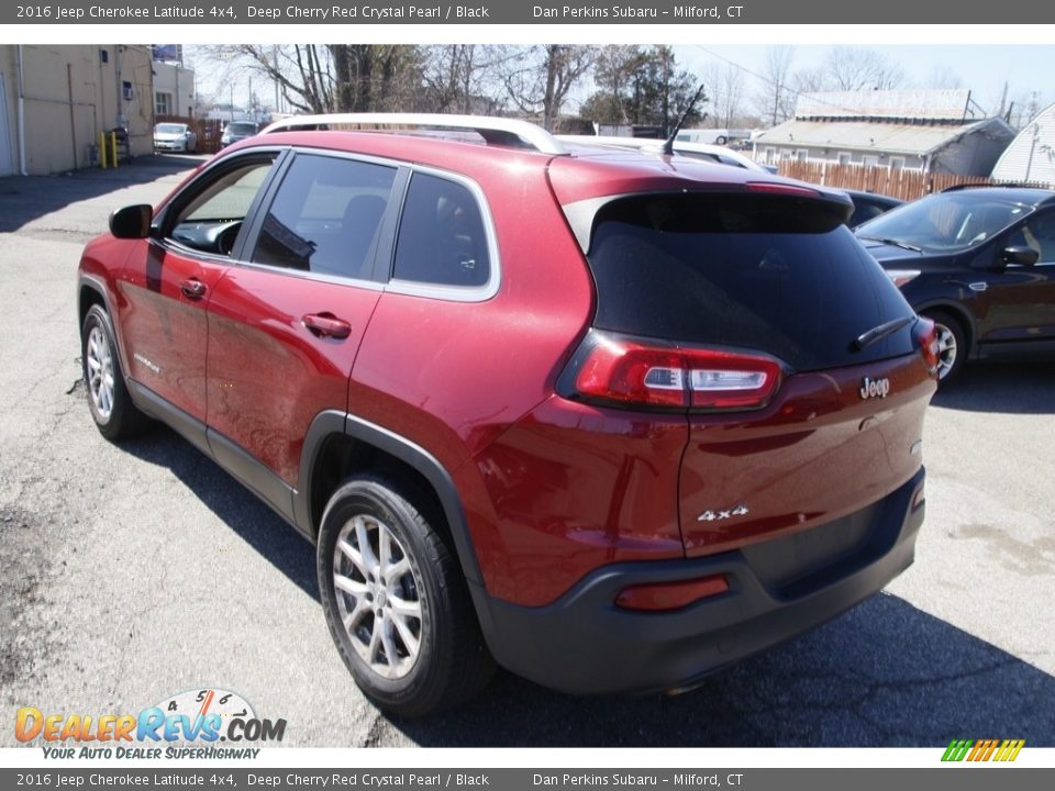 2016 Jeep Cherokee Latitude 4x4 Deep Cherry Red Crystal Pearl / Black Photo #7
