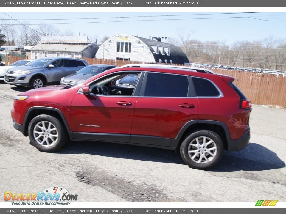 2016 Jeep Cherokee Latitude 4x4 Deep Cherry Red Crystal Pearl / Black Photo #8