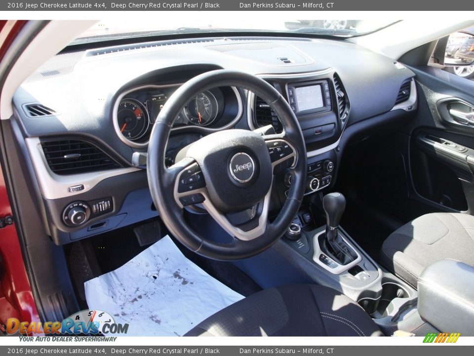 2016 Jeep Cherokee Latitude 4x4 Deep Cherry Red Crystal Pearl / Black Photo #10