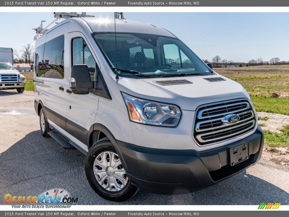 2015 Ford Transit Van 150 MR Regular Oxford White / Pewter Photo #1