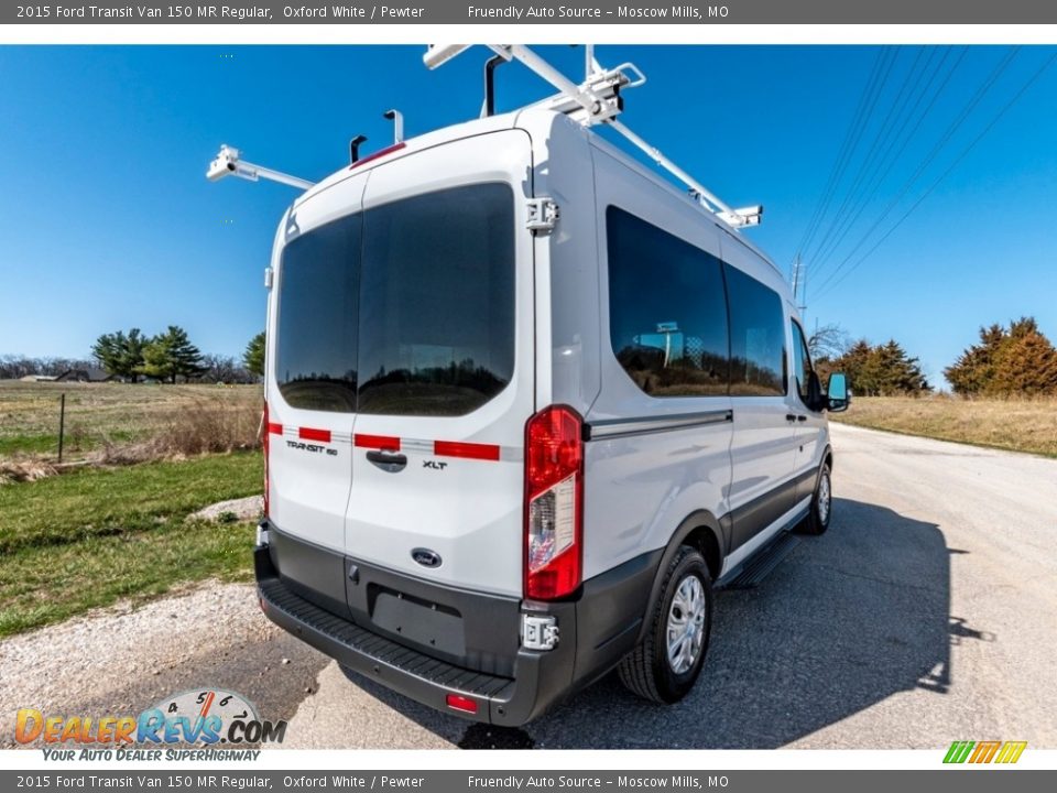 2015 Ford Transit Van 150 MR Regular Oxford White / Pewter Photo #4