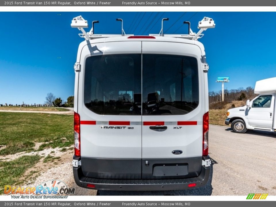 2015 Ford Transit Van 150 MR Regular Oxford White / Pewter Photo #5