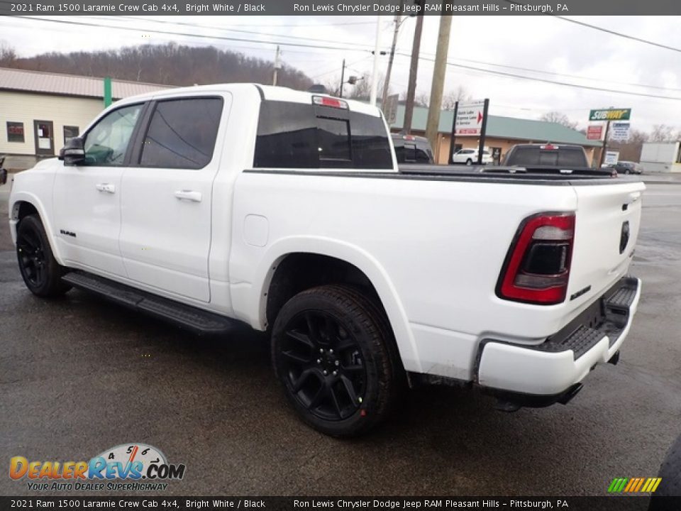 2021 Ram 1500 Laramie Crew Cab 4x4 Bright White / Black Photo #4