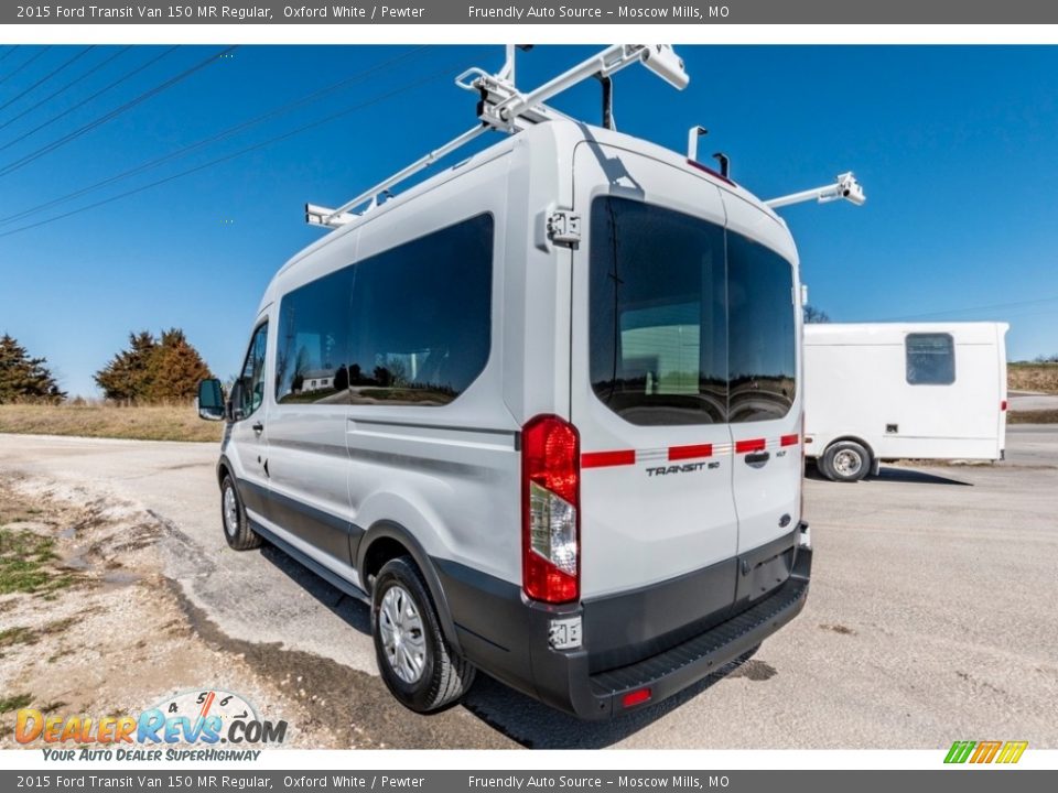 2015 Ford Transit Van 150 MR Regular Oxford White / Pewter Photo #6