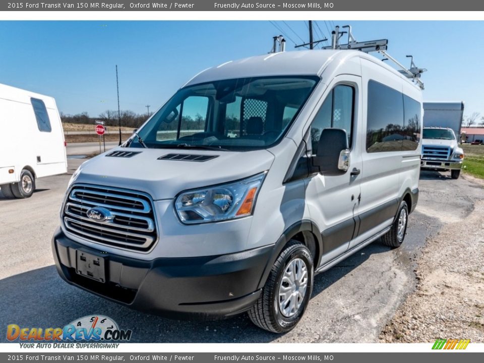 Front 3/4 View of 2015 Ford Transit Van 150 MR Regular Photo #8